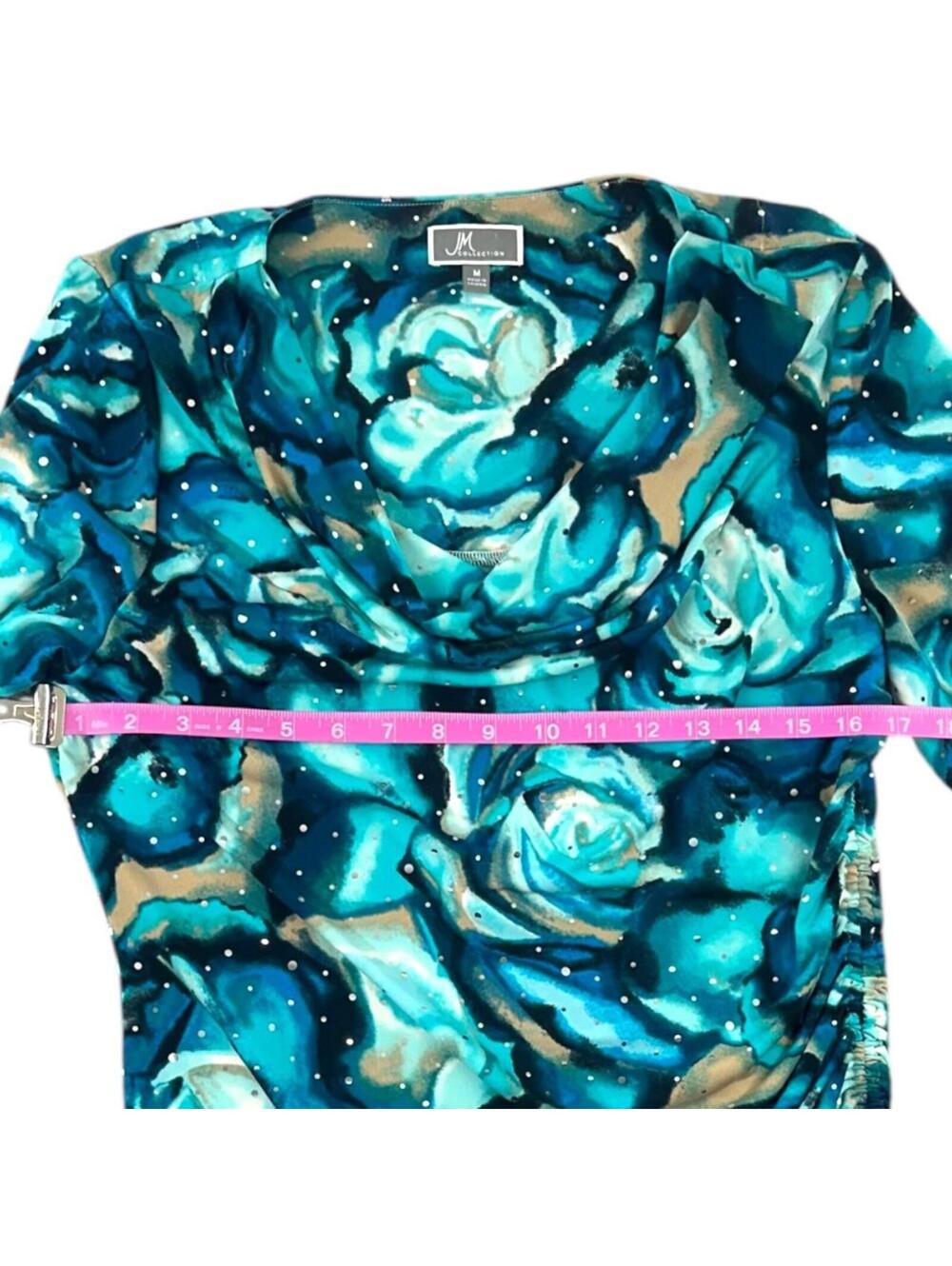 JM Collection Rose Top - Picture 7 of 8